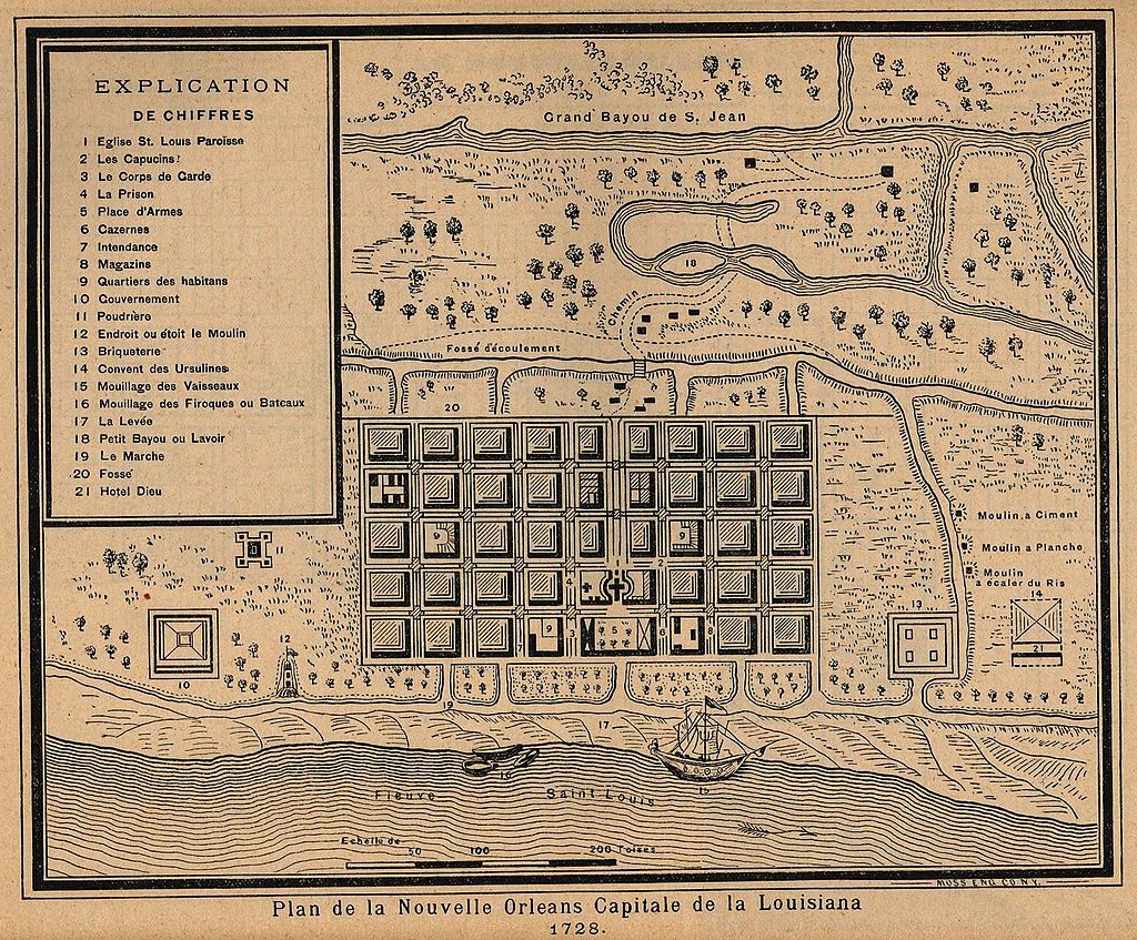 New orleans Plan 1728