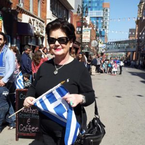 Greek American Pamela Nick celebrates greek Independence Day