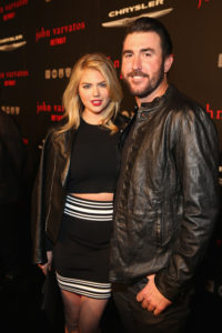 DETROIT, MI - APRIL 16: Model Kate Upton an Justin Verlander attend John Varvatos Detroit Store Opening Party hosted by Chrysler on April 16, 2015 in Detroit, Michigan. (Photo by Tasos Katopodis/Getty Images for John Varvatos) *** Local Caption *** Kate Upton; Justin Verlander